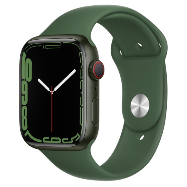 Apple Watch S7 Aluminium 45mm Grün - Sportarmband klee