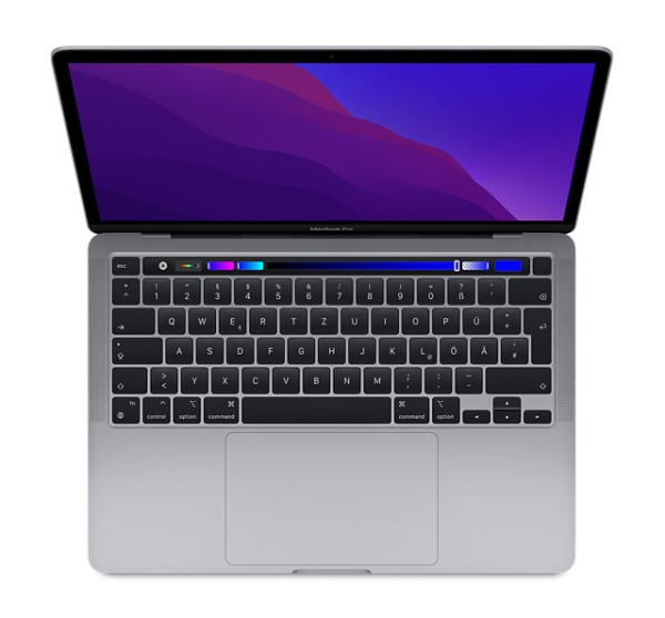 Apple 13-inch MacBook Pro: Apple M1 chip with 8-core CPU and 8-core GPU, 512GB SSD - Space Grey