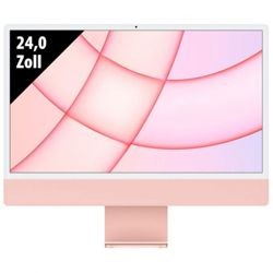 Apple 24-inch iMac with Retina 4.5K display: Apple M1 with 8-core CPU and 8-core GPU, 512GB - Pink