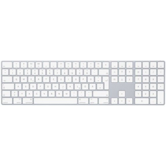 Apple Magic Keyboard with Numeric Keypad German, lightning auf USB Silver
