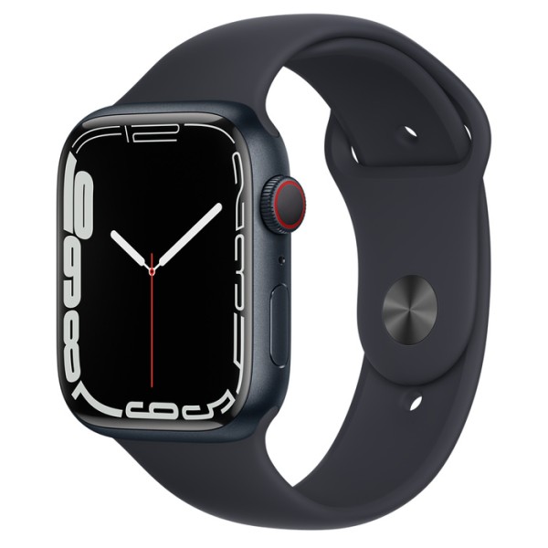Apple Watch S7 Aluminium 45mm Mitternacht - Sportarmband mitternacht